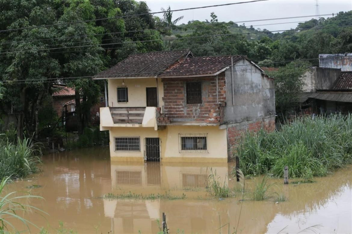 Lluvias e inundaciones en Brasil. EFE.