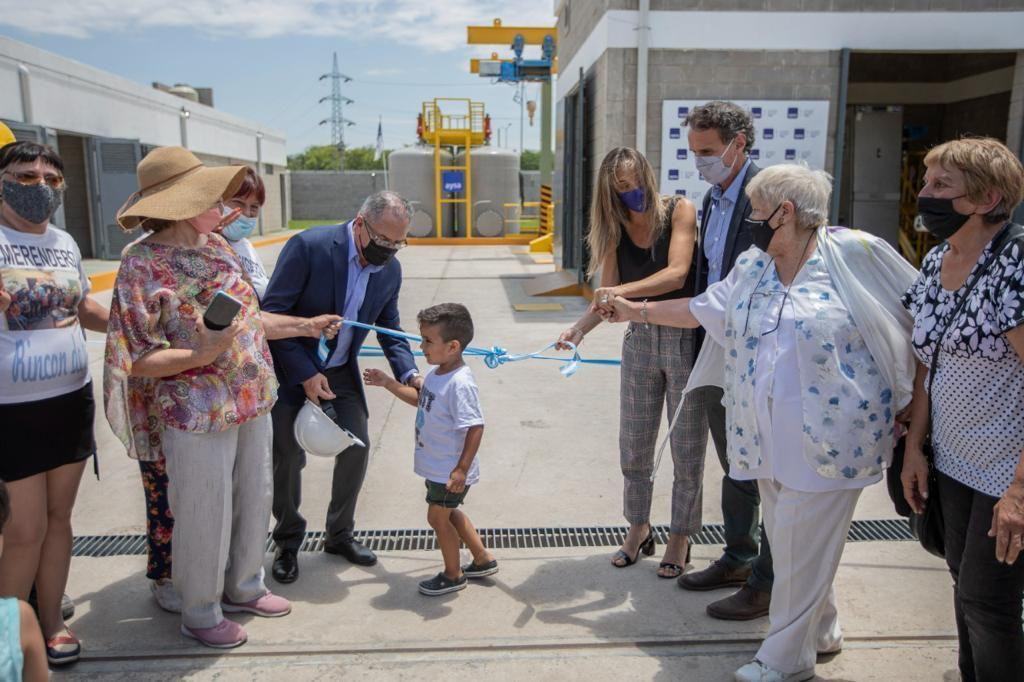 Malena Galmarini, Gabriel Katopodis y Alberto Descalzo inauguraron una Estación de Bombeo Cloacal 