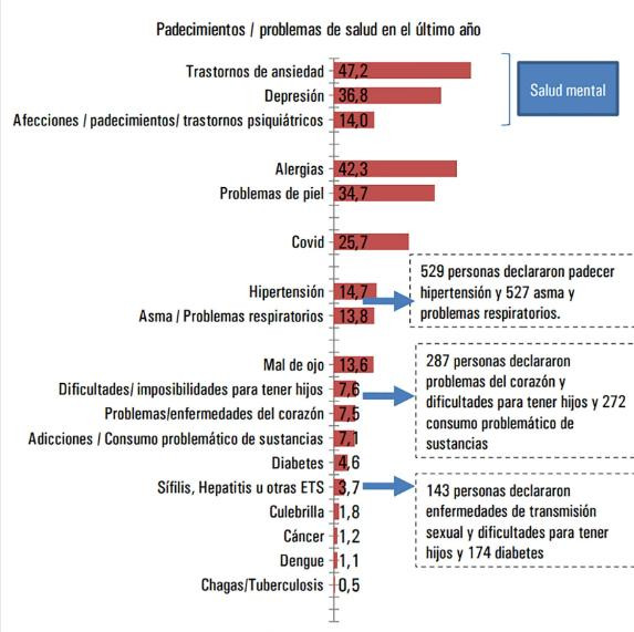 Padecimientos durante la pandemia, CONICET