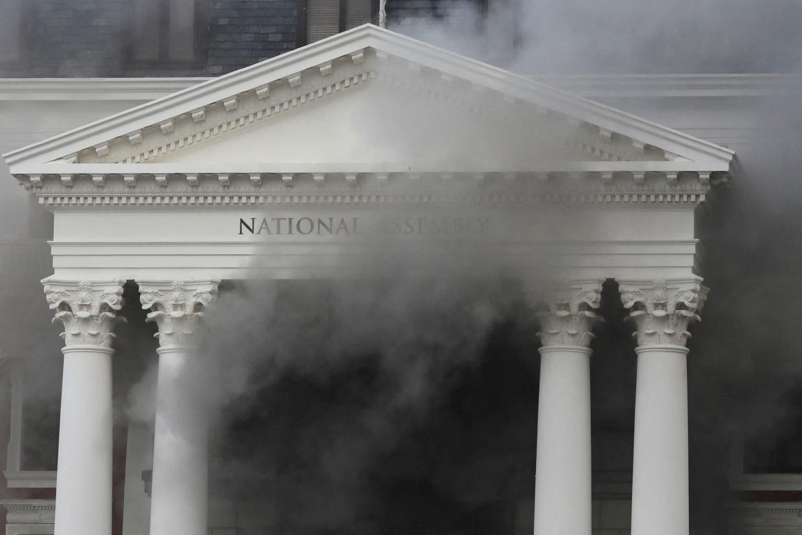 Incendio en el Congreso de Sudáfrica. Reuters. 