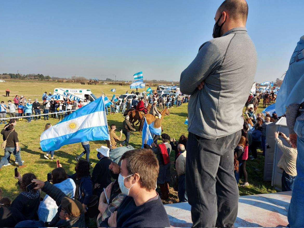 Campo, reclamos, foto NA