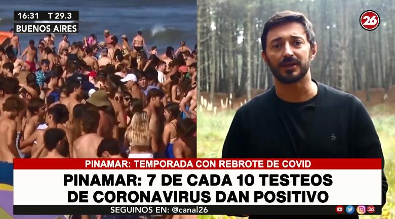 Rebrote de casos de coronavirus en Pinamar, CANAL 26