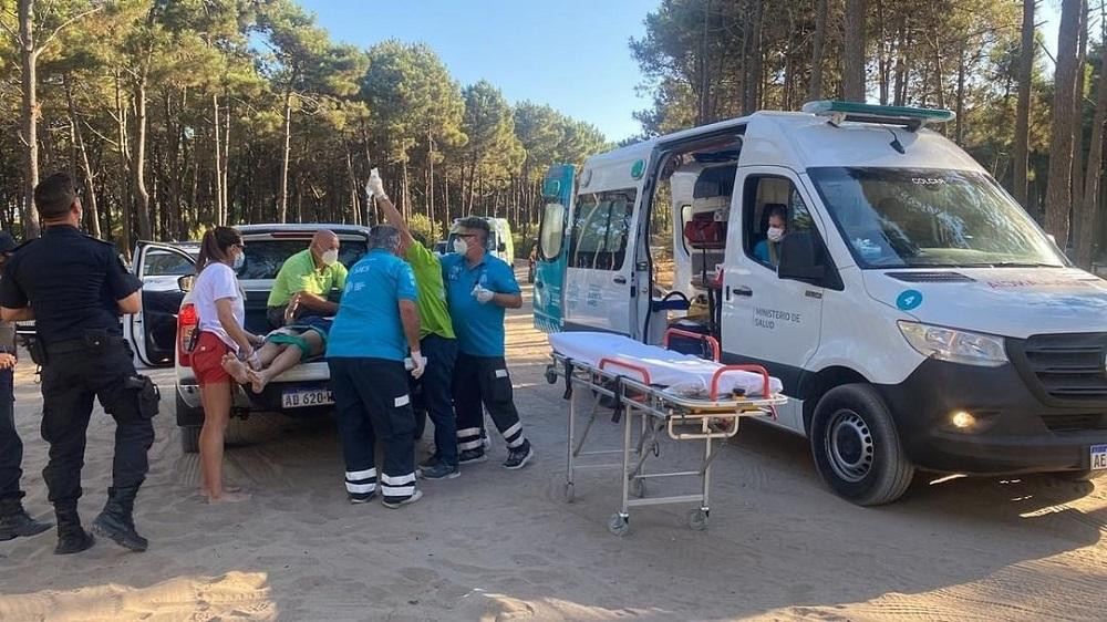 Accidente con cuatriciclos en Pinamar.