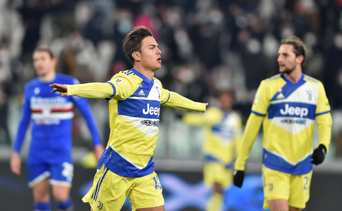 Festejo de Paulo Dybala en la Copa Italia de la Juventus, AGENCIA EFE