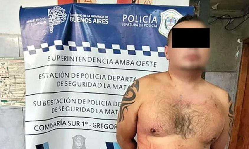 José Luis Sosa, cuando fue detenido