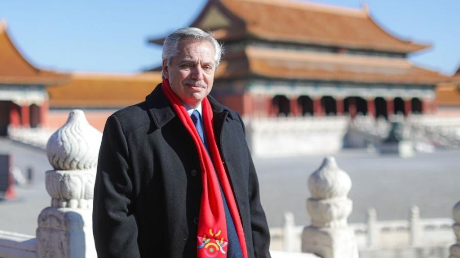 Alberto Fernández en China