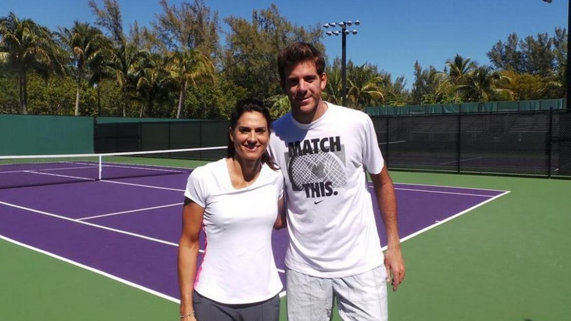 Gabriela Sabatini y Juan Martín Del Potro