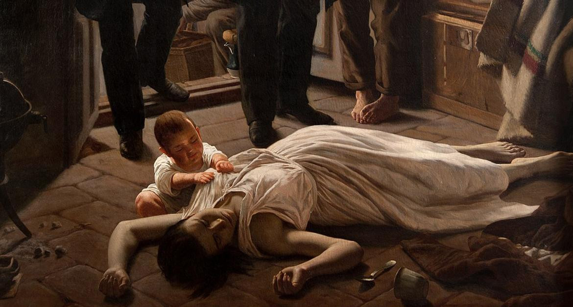 Un episodio de la fiebre amarilla en Buenos Aires, Juan Manuel Blanes, 1871