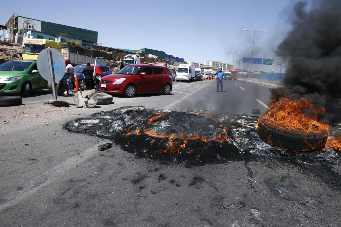 Protestas en Chile contra inmigrantes, foto EFE