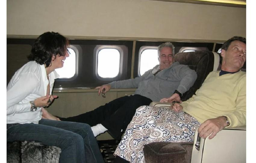 Ghislaine Maxwell, Jeffrey Epstein y Jean-Luc Brunel