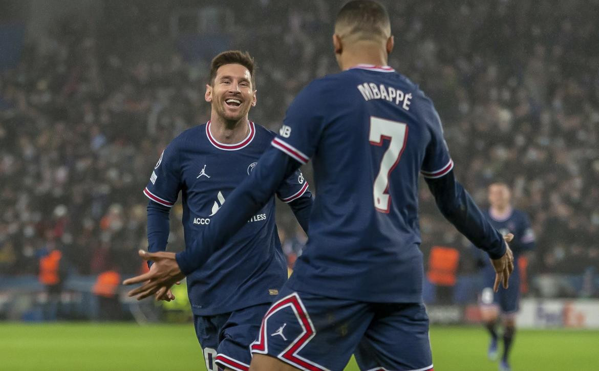 Mbappé y Lionel Messi, PSG, foto NA