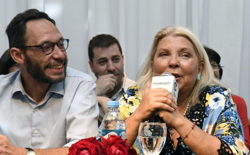 Elisa Carrió y Maximiliano Ferraro, AGENCIA NA