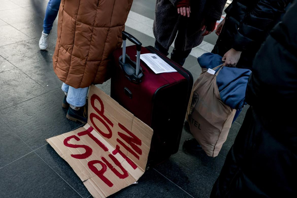 Refugiados ucranianos llegan a Alemania, EFE