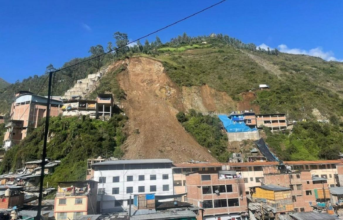 Derrumbe en Retamar, Peru.