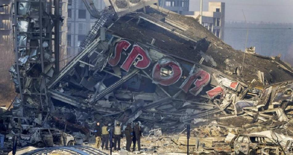 Rusia difundió un video para justificar el bombardeo al centro comercial en Kiev