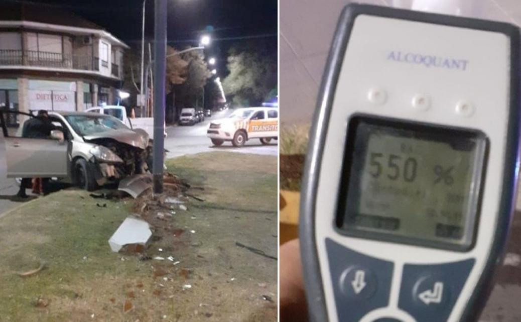 Choque y control de alcoholemia en Necochea, NA