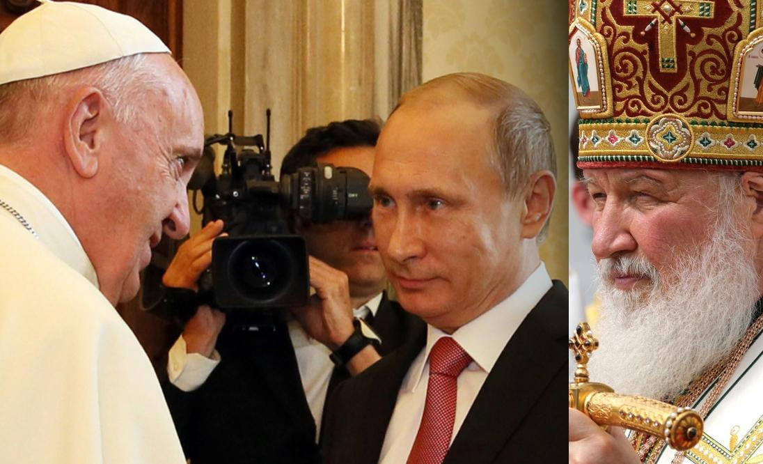 Papa Francisco, Vladimir Putin, Patriarca Kirill	