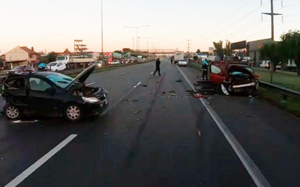 Choque múltiple en la Panamericana