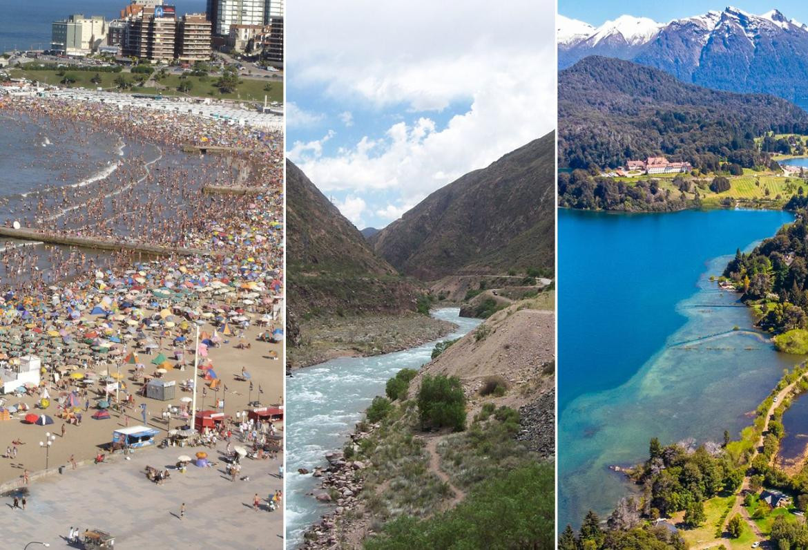 Mar del Plata, Mendoza, Bariloche