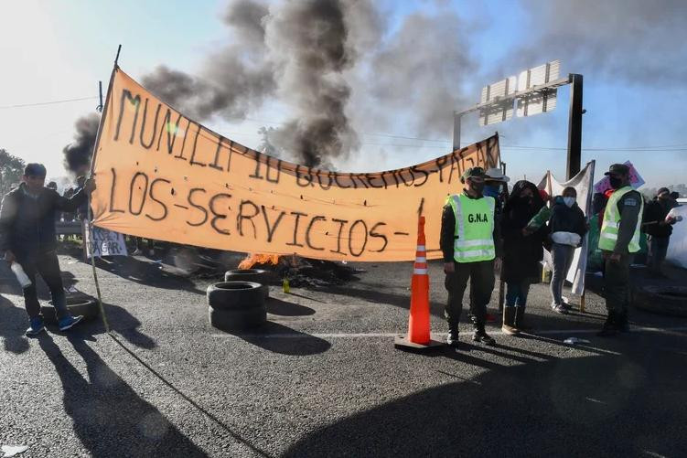 Corte en la Autopista Riccheri