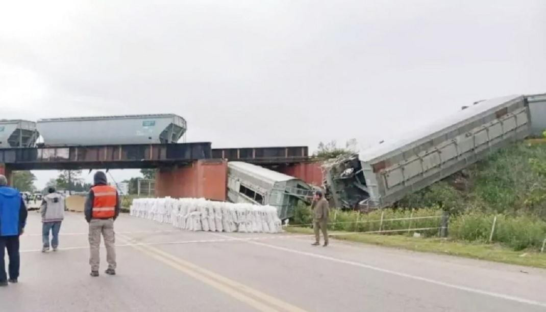 Tren accidentado en Rosario, NA