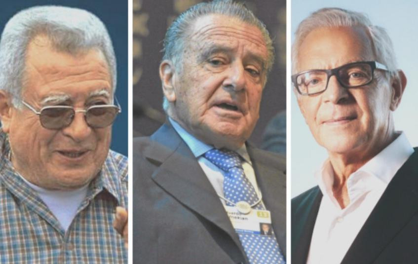 Gregorio Pérez Companc, Eduardo Eurnekian y Eduardo Costantini