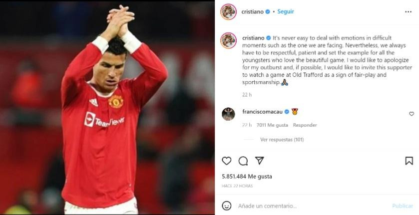 Cristiano Ronaldo, Manchester United, fútbol inglés, agresión a hincha, NA