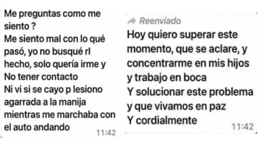 Mensajes de Eduardo Salvio tras su incidente con su mujer, AGENCIA NA