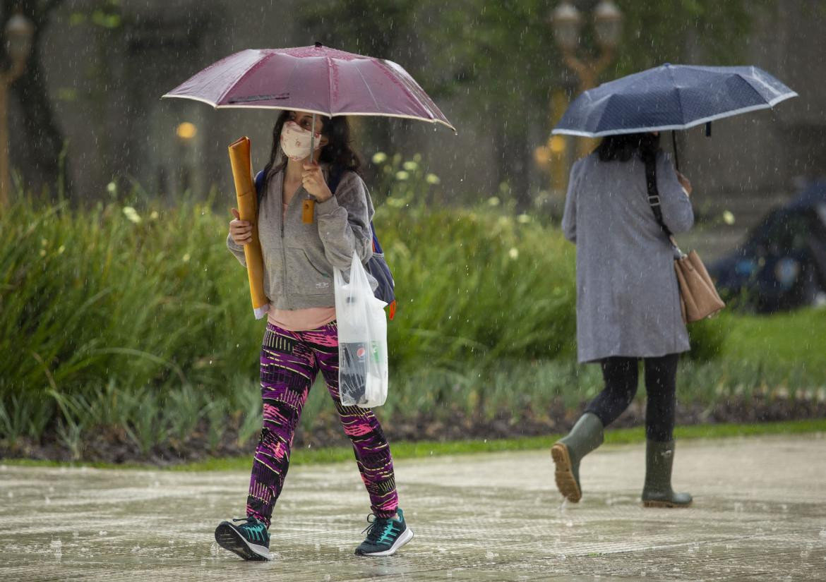 Lluvias en la Ciudad y Gran Buenos Aires, foto NA