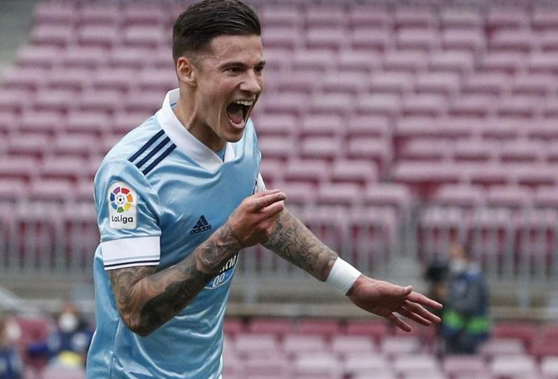  Santiago Mina, futbolista del Celta de Vigo. Foto: Reuters.