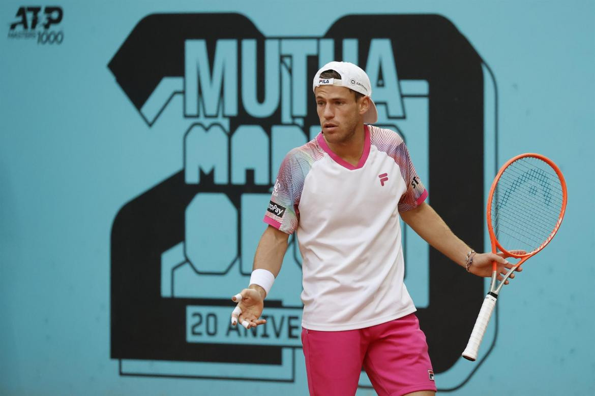 Diego Schwartzman en el Masters 1000 de Madrid. Foto: EFE.