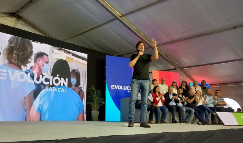 Con un acto en Sante Fe, Martín Lousteau abrió la pelea interna en la UCR y JxC rumbo a 2023. Foto: NA.