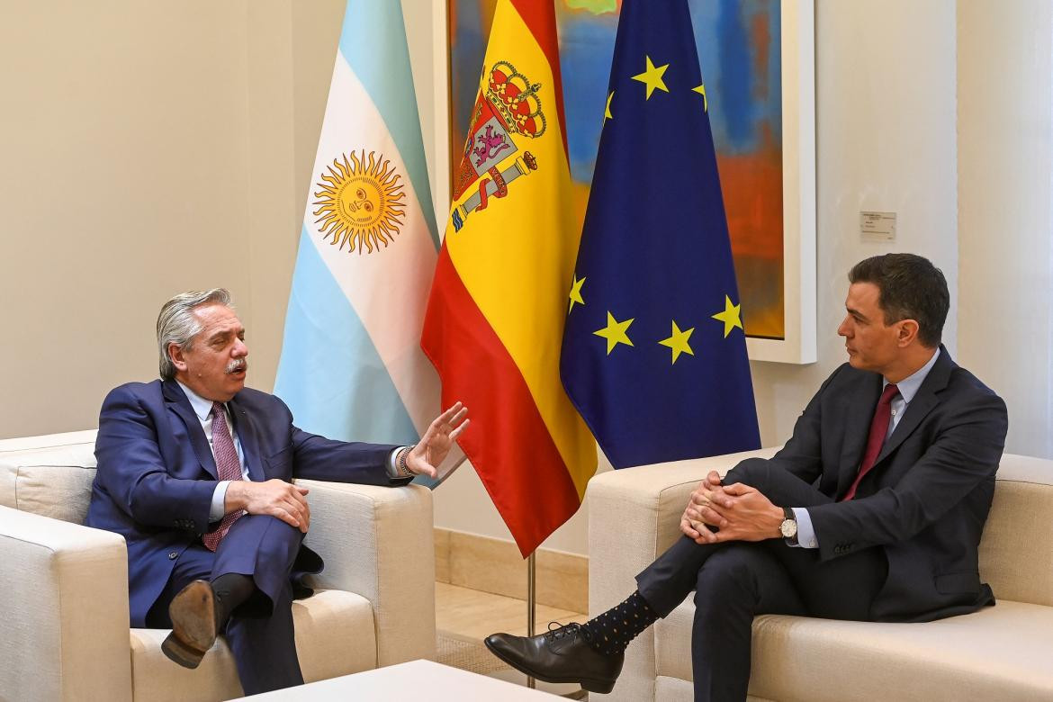 Alberto Fernández y Pedro Sánchez, Gobierno, Argentina, España, AFP