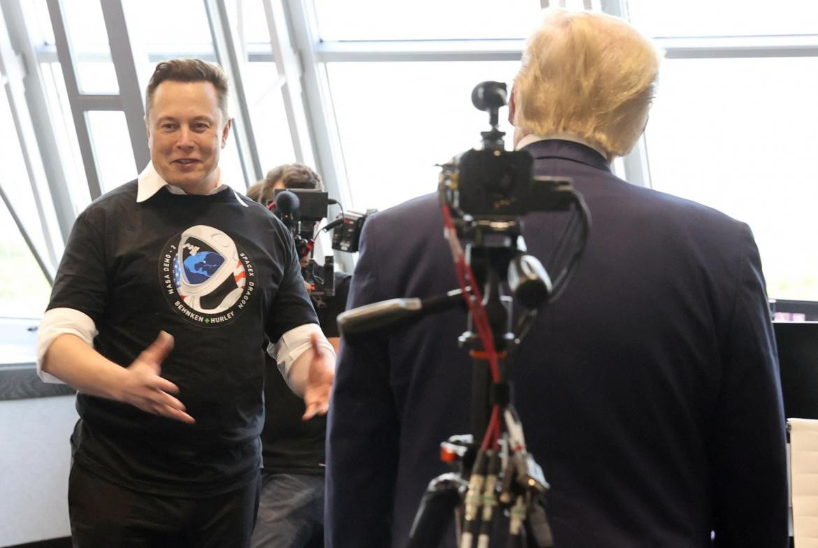 Elon Musk y Donald Trump. Foto: REUTERS.