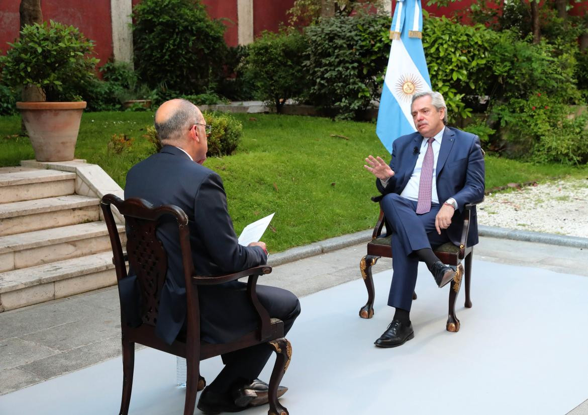 Alberto Fernández, presidente. Foto: prensa.