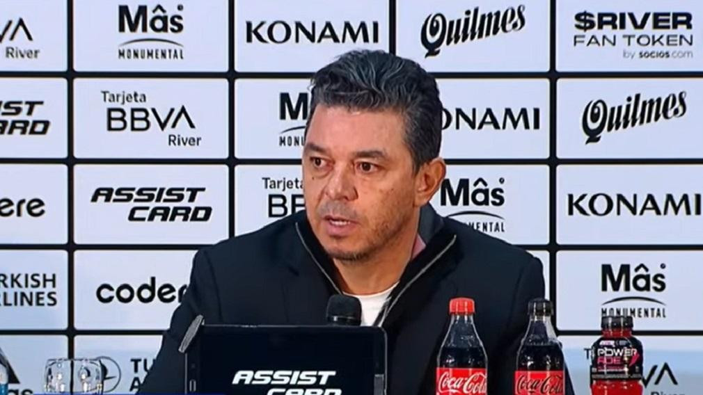 Marcelo Gallardo, DT de River, fútbol argentino, Foto captura video ESPN