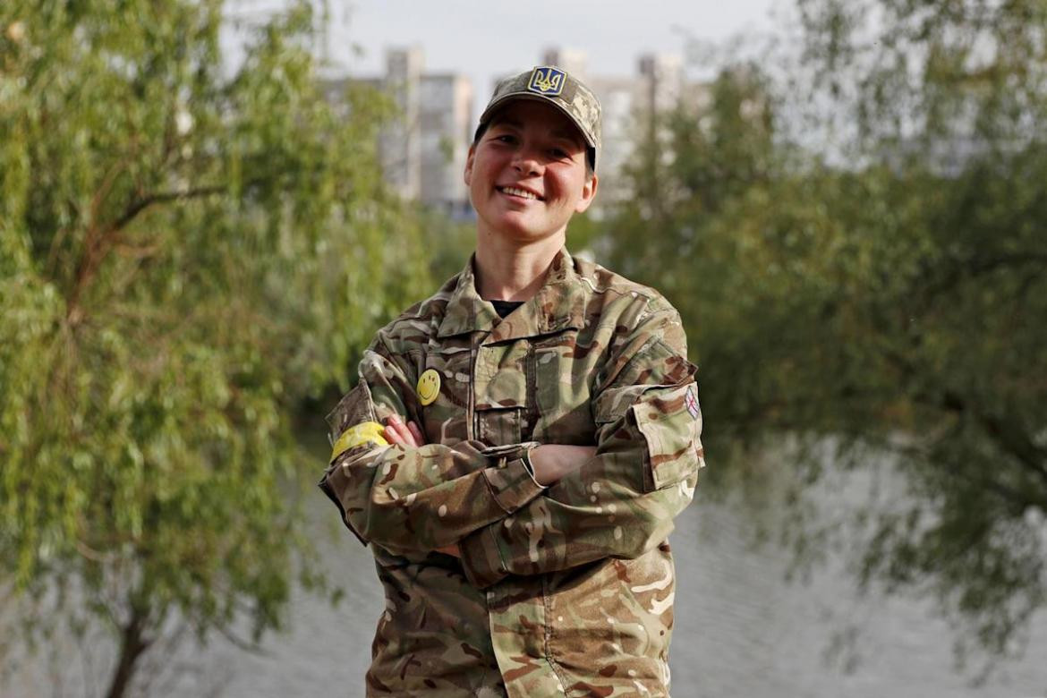 Tania Bondarenko, Guerra entre Rusia y Ucrania, mujer soldado, Foto AFP