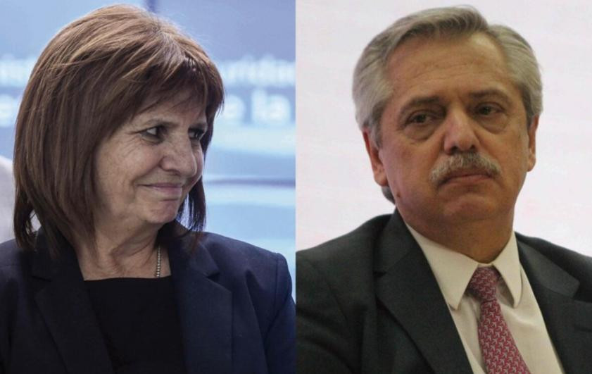 Alberto Fernández y Patricia Bullrich. Foto: NA.