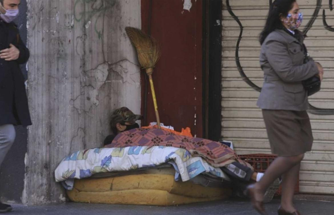 Indigentes, pobreza, gente en situación e calle, NA