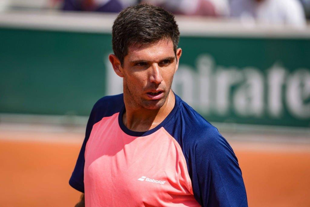 Federico Delbonis en Roland Garros.