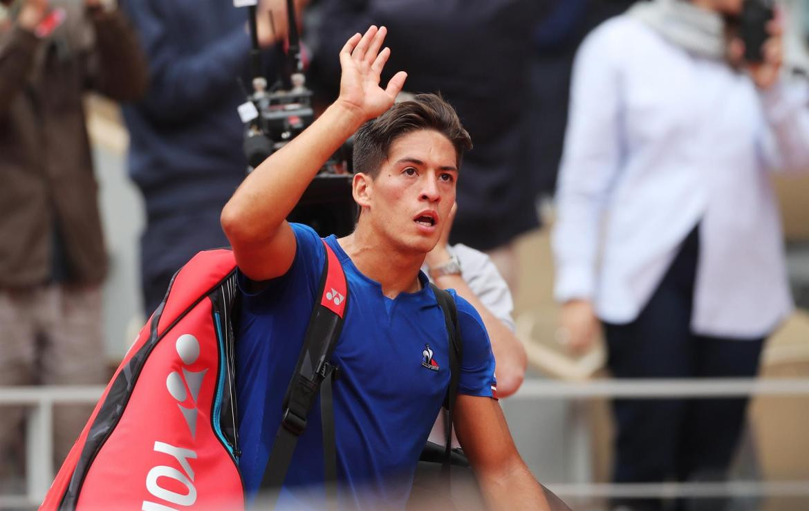 Sebastían Báez, Roland Garros. Foto: EFE.