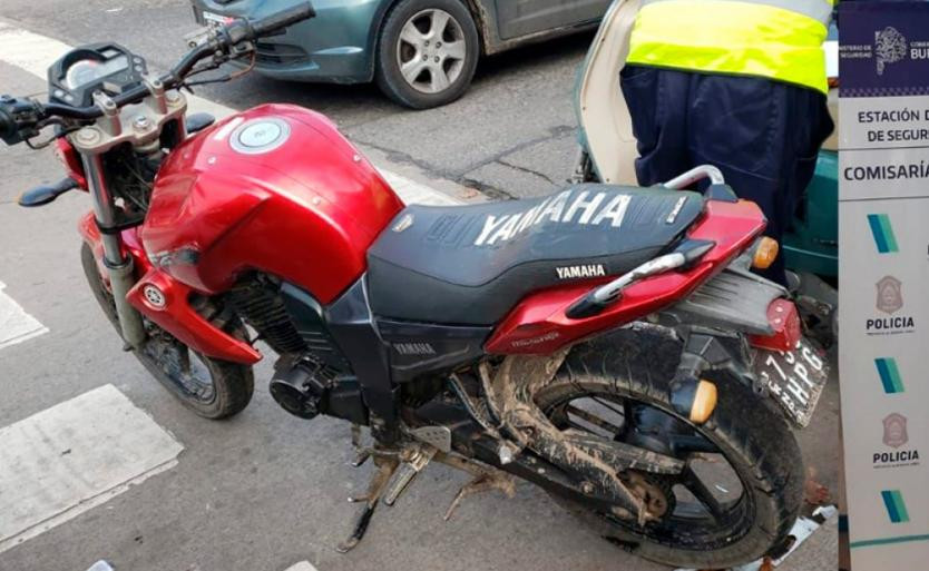 Secuestro de moto en Mar del Plata. Foto: NA.