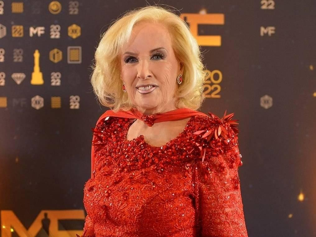 Mirtha Legrand, conductora. Foto: NA.