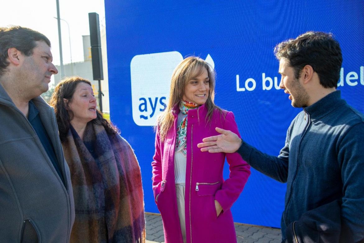 Malena Galmarini en relanzamiento del Programa Educativo de la empresa.