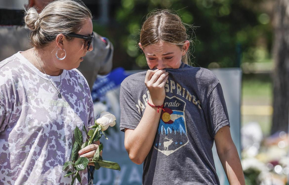 Masacre en Texas, escuela primaria. Foto: EFE.