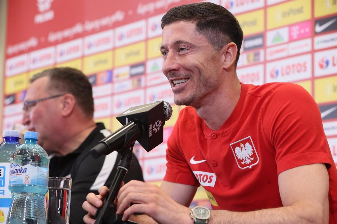 Robert Lewandoski, futbolista polaco. Foto: EFE.