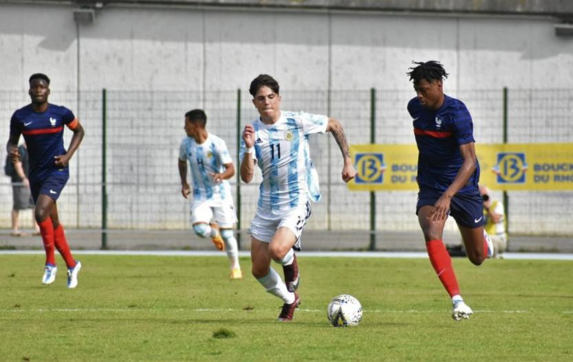 Argentina vs Francia, sub-20. Foto: NA.