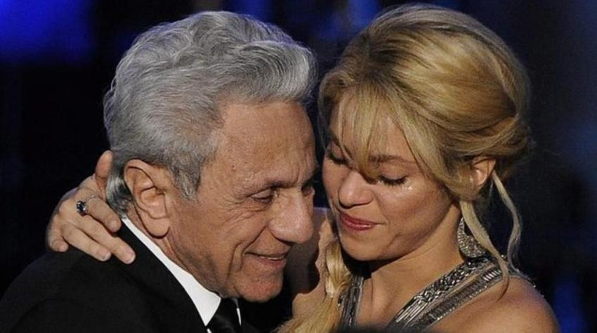 Shakira y su padre. Foto: NA.