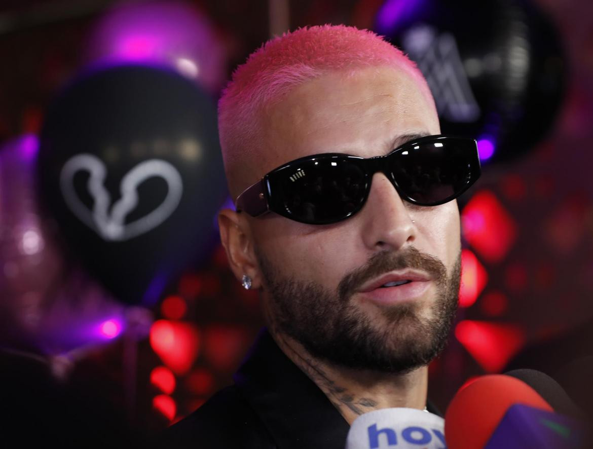 Maluma en la presentación de su nuevo disco The Love and Sex Tape. Foto: EFE.