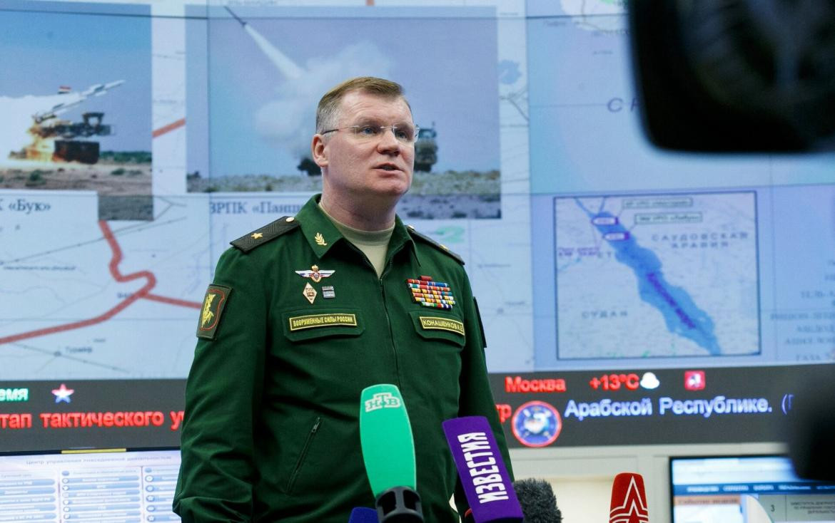 Ígor Konashénkov, portavoz del Ministerio de Defensa Ruso. Foto: EFE